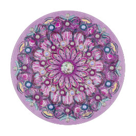 Kardinal Red Rosace Schneidebrett