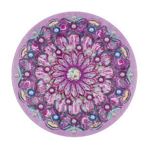 Kardinal Red Rosace Schneidebrett