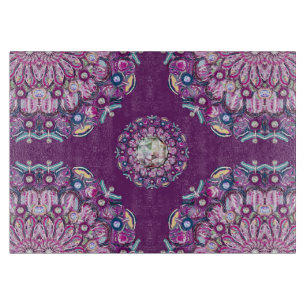 Kardinal Red Rosace Schneidebrett