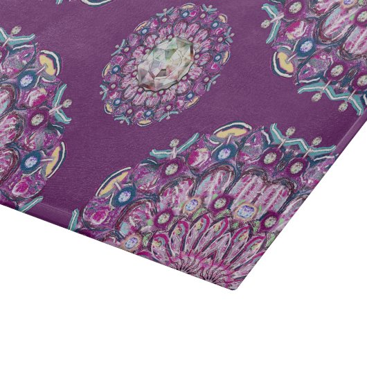 Kardinal Red Rosace Schneidebrett (Ecke)