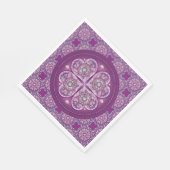 Kardinal Red Rosace Serviette (Ecke)