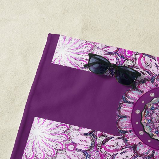 Kardinal Red Rosace Strandtuch (Beispiel)