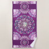 Kardinal Red Rosace Strandtuch (Vorderseite)