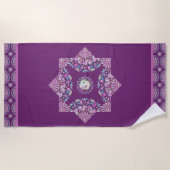 Kardinal Red Rosace Strandtuch (Vorderseite)