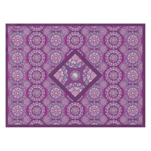 Kardinal Red Rosace Tischdecke (Vorderseite (Horizontal))