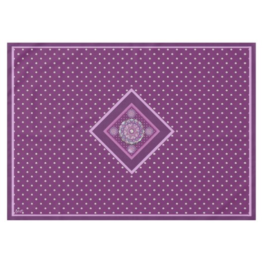 Kardinal Red Rosace Tischdecke (Vorderseite (Horizontal))