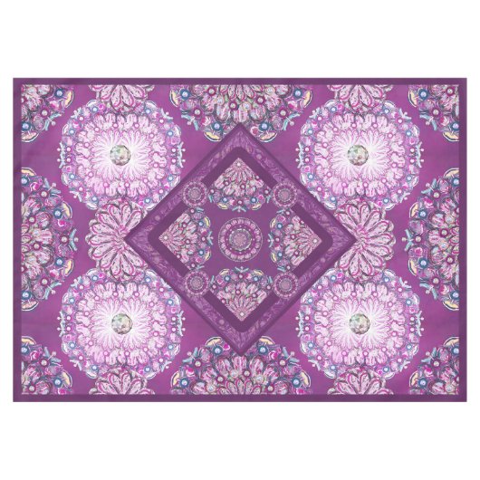 Kardinal Red Rosace Tischdecke (Vorderseite (Horizontal))