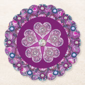 Kardinal Red Rosace Untersetzer (Vorderseite)