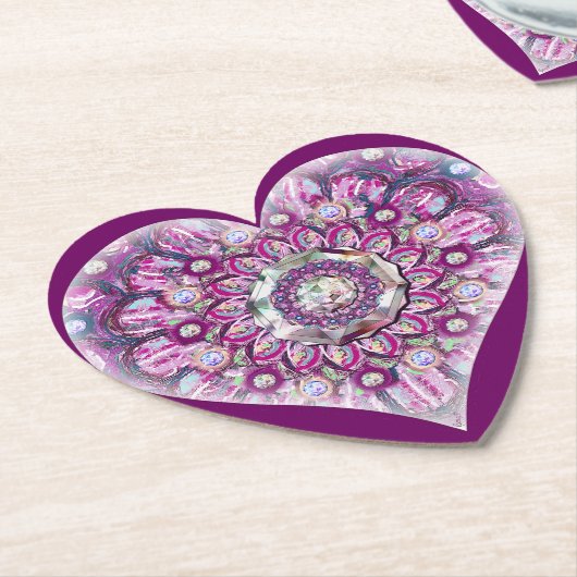 Kardinal Red Rosace Untersetzer (angewinkelt)