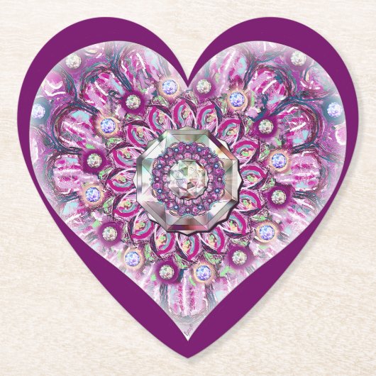 Kardinal Red Rosace Untersetzer (Vorderseite)