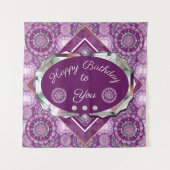 Kardinal Red Rosace Wandteppich (Vorderseite)