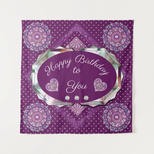 Kardinal Red Rosace Wandteppich (Vorderseite)