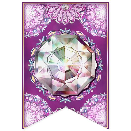 Kardinal Red Rosace Wimpelkette (Zweite Fahne)