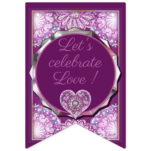 Kardinal Red Rosace Wimpelkette (Zweite Fahne)