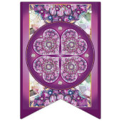 Kardinal Red Rosace Wimpelkette (Dritte Fahne)