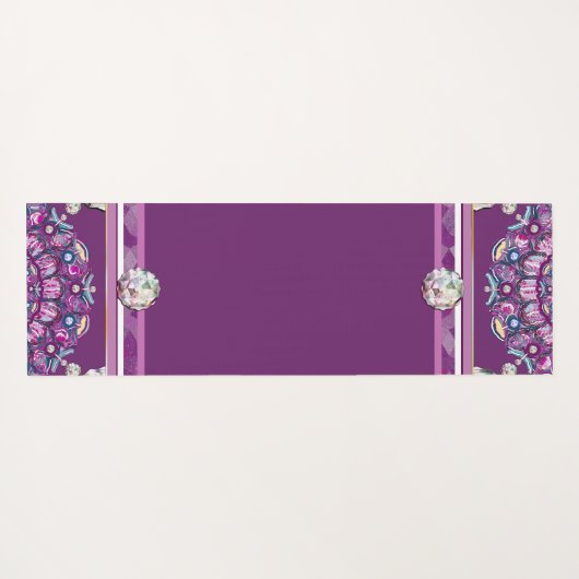 Kardinal Red Rosace Yogamatte (Rückseite (Horizontal))