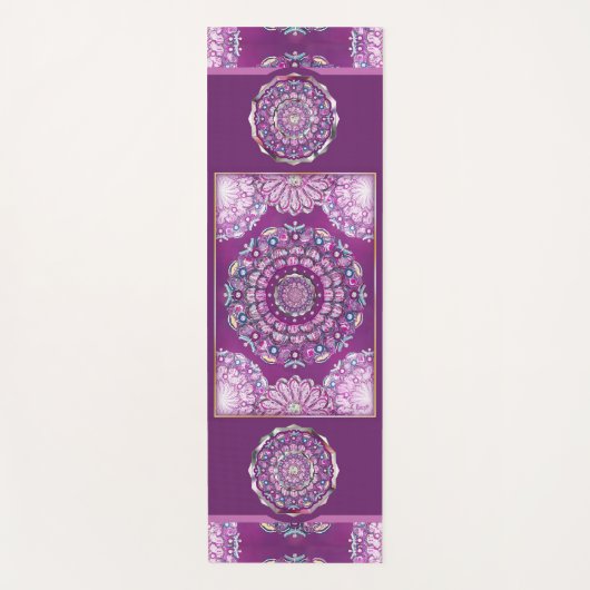 Kardinal Red Rosace Yogamatte (Vorderseite)