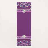 Kardinal Red Rosace Yogamatte (Rückseite)