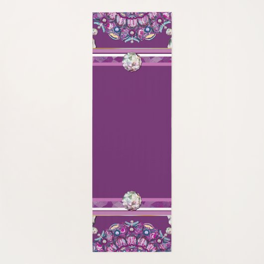 Kardinal Red Rosace Yogamatte (Rückseite)