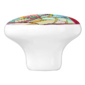 Kardinal Redbird Keramikknauf (Seitenansicht)