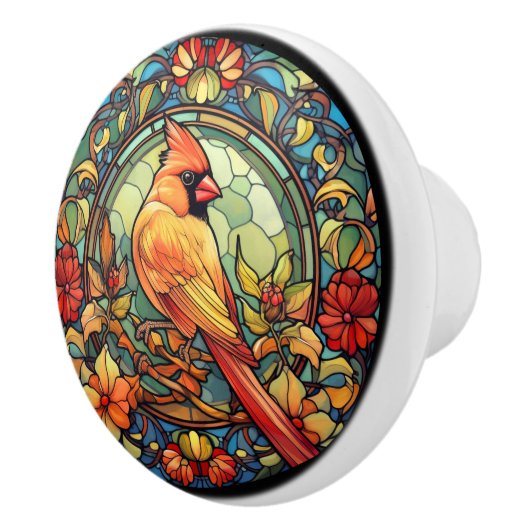 Kardinal Redbird Keramikknauf (Rechts)