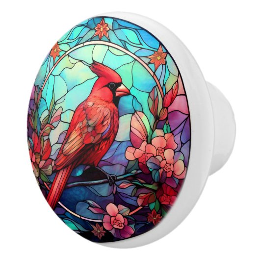 Kardinal Redbird Keramikknauf (Rechts)