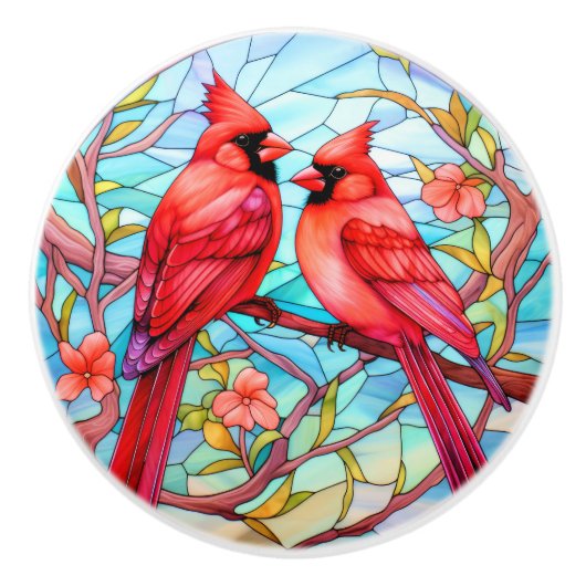 Kardinal Redbird - ÜBERTRAGEN SIE ES! Keramikknauf (Vorderseite)