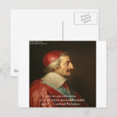 Kardinal Richelieu Erfolgsquote Postkarte (Vorne/Hinten)
