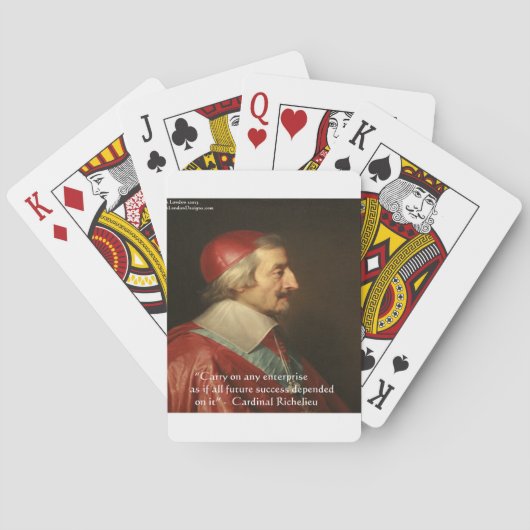 Kardinal Richelieu Erfolgsquote Spielkarten (Rückseite)