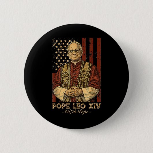 Kardinal Robert Francis Prevost Pope Leo Xiv Ameri Button (Vorderseite)