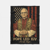 Kardinal Robert Francis Prevost Pope Leo Xiv Ameri Fleecedecke (Vorderseite)