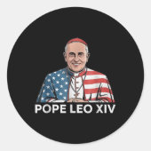 Kardinal Robert Francis Prevost Pope Leo Xiv Ameri Runder Aufkleber (Vorderseite)