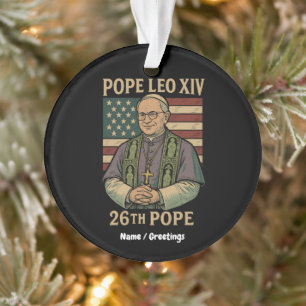 Kardinal Robert Prevost Gewählter Papst Leo XIV Ornament