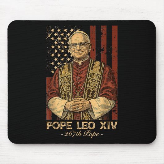 Kardinal Robert Prevost Papst Leo Xiv Mousepad (Vorne)