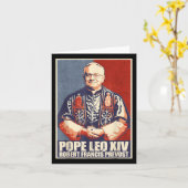 Kardinal Robert Prevost Pope Leo Xiv 4 Karte (Gelbe Blume)