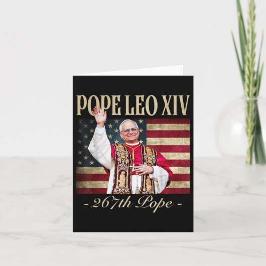 Kardinal Robert Prevost Pope Leo Xiv 6 Karte (Vorderseite)