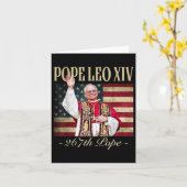 Kardinal Robert Prevost Pope Leo Xiv 6 Karte (Gelbe Blume)