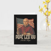 Kardinal Robert Prevost Pope Leo Xiv _8 Karte (Gelbe Blume)