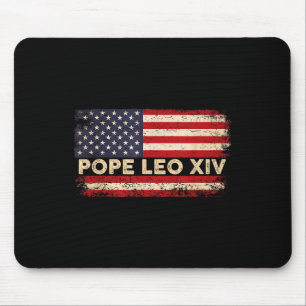 Kardinal Robert Prevost Pope Leo Xiv Fahne 2025 Mousepad
