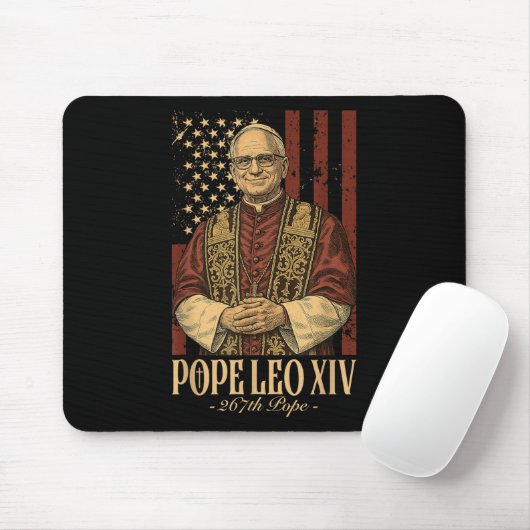 Kardinal Robert Prevost Pope Leo Xiv Mousepad (Mit Mouse)
