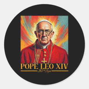 Kardinal Robert Prevost Shirt Papst Leo Xiv 1 Runder Aufkleber