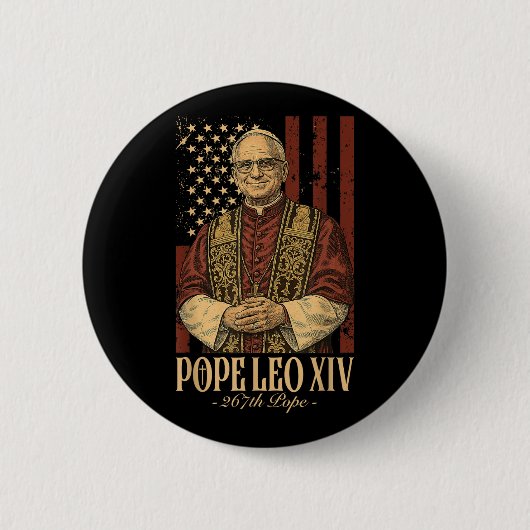 Kardinal Robert Prevost Shirt Papst Leo Xiv 8 Button (Vorderseite)