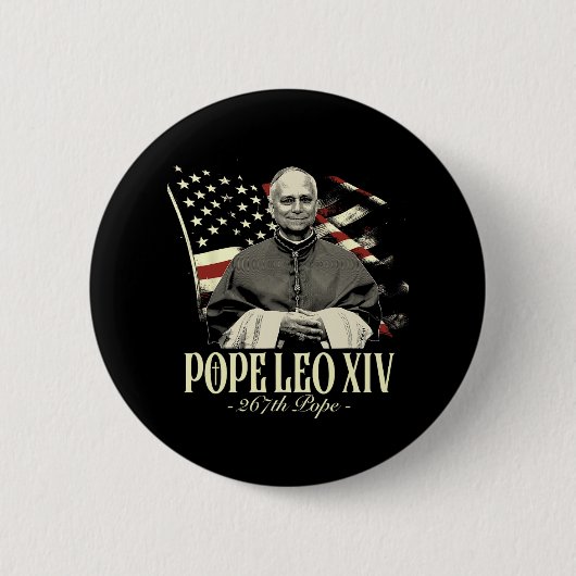Kardinal Robert Prevost Shirt Papst Leo Xiv Button (Vorderseite)