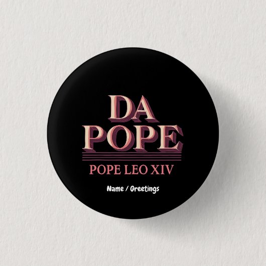 Kardinal Robert Prevost und der Aufstieg des Papst Button (Vorderseite)