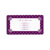 Kardinal Rosace Adressaufkleber (Vorne)