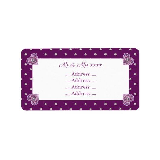 Kardinal Rosace Adressaufkleber (Vorne)