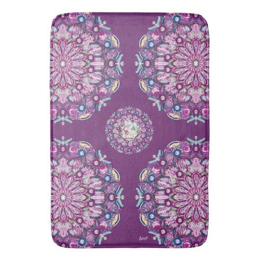 Kardinal Rosace Badematte (Vorderseite Vertikal)