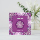 Kardinal Rosace Feiertagskarte (Stehend Vorderseite)