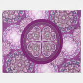 Kardinal Rosace Fleecedecke (Vorderseite (Horizontal))