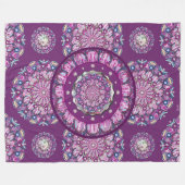 Kardinal Rosace Fleecedecke (Vorderseite (Horizontal))